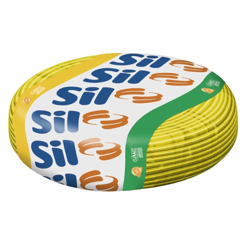 Cabo Flexivel 750V 1,5mm² Antichama - Amarelo - Rolo 100m (Cópia) (Cópia) (Cópia)