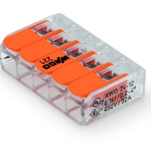Conector WAGO Legítimo 221-415 - 5 Pólos - Até 4mm